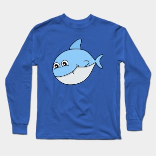 A Cute Shark Long Sleeve T-Shirt